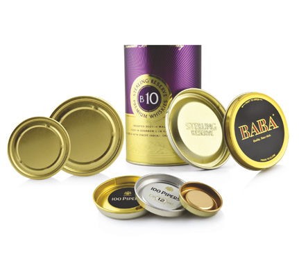 Tin Caps & Bottoms for Composite Containers